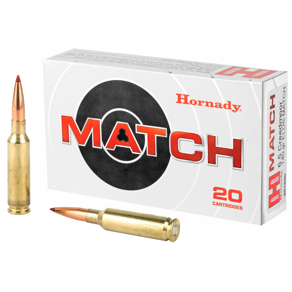 Hornady 6.5mm Creedmoor 81500 ELD Match Extremely Low Drag-Match 140 Grain