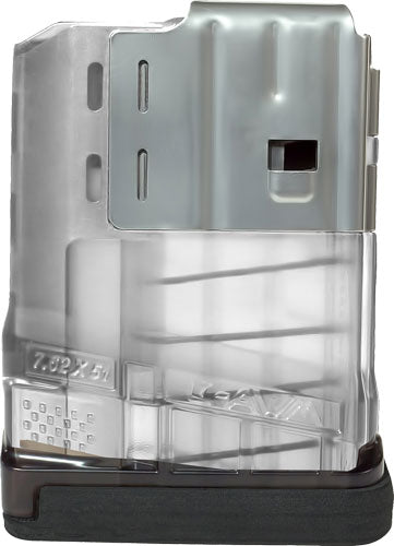 Lancer L7AWM SR-25 5-Round 7.62x51 Clear Translucent Rifle Mag