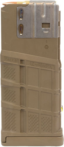 Lancer L7AWM SR-25 7.62x51 25RD Opaque Dark Earth Polymer Rifle Mag