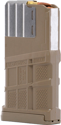 LANCER MAGAZINE L7AWM SR-25 7.62X51 20RD OPAQUE FDE GEN2