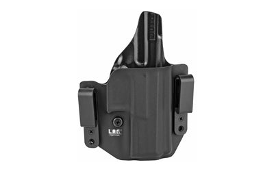 L.A.G. Tactical Defender OWB/IWB Holster Fits CZ P-10 C Pistol, Right Hand, Black Kydex