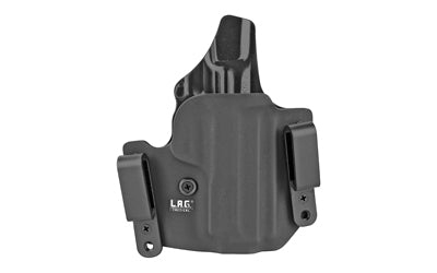 LAG Tactical Defender IWB/OWB Holster, S&W Shield 380 EZ, Kydex, Right Hand, Black Finish 4062