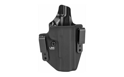 L.A.G. Tactical Defender OWB/IWB Holster Fits 1911 5-Inch No Rail, Right Hand, Black Kydex