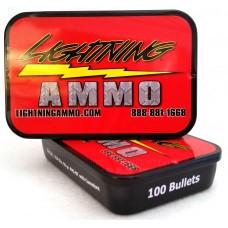 Lightning Ammo .224 Diameter 55 gr FMJ-BT w/C Rifle Bullets 100-Count Tin