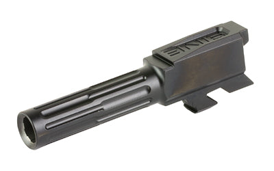 LanTac 9INE Match Grade Fluted Glock 43/43x Barrel, Nitride Finish, Black