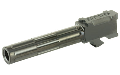 LanTac USA LLC 9INE Match Grade Barrel, Glock 19, 9MM, Black, Fluted, 1:10 Twist