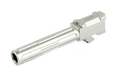 LanTac USA LLC 9INE Match Grade Barrel, Glock 19, 9MM, Stainless Finish, Fluted, 1:10 Twist