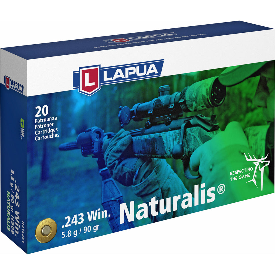 Lapua .243 Winchester 4316052 6418267102520 Full Metal Jacket FMJ 90 Grain