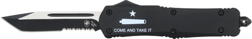 Templar Large OTF AR Come & Take It Knife 3.5" Black Tanto