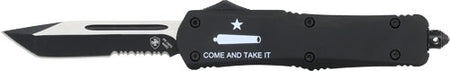 Templar Large OTF AR Come & Take It Knife 3.5" Black Tanto