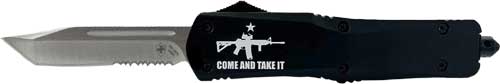 Templar Large OTF Come And Take It AR 3.5" Silver Blade Knife