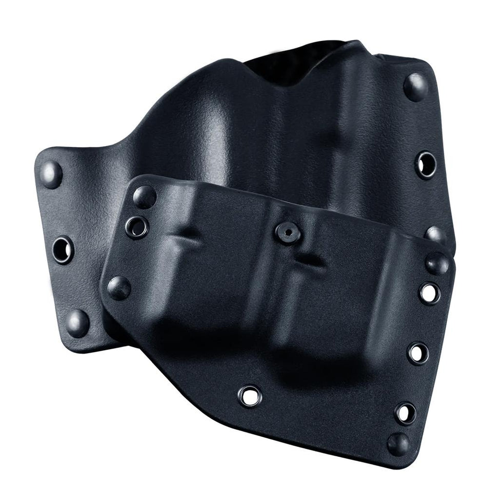 Stealth Operator Compact Outside Waistband Holster & Twin Magazine Holder Black RH