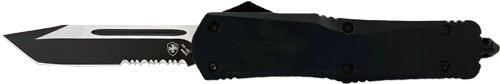 Templar Large OTF Black Rubber 3.5" Serrated Black Tanto Knife