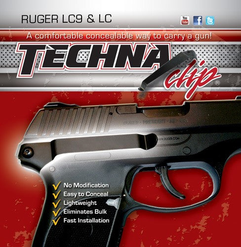 Techna Clip Right-Side Belt Clip Ruger LC9 and LC380