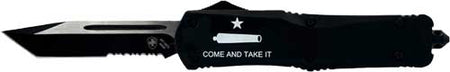 Templar Large OTF Come And Take It 3.5" Serrated Black Tanto Knife