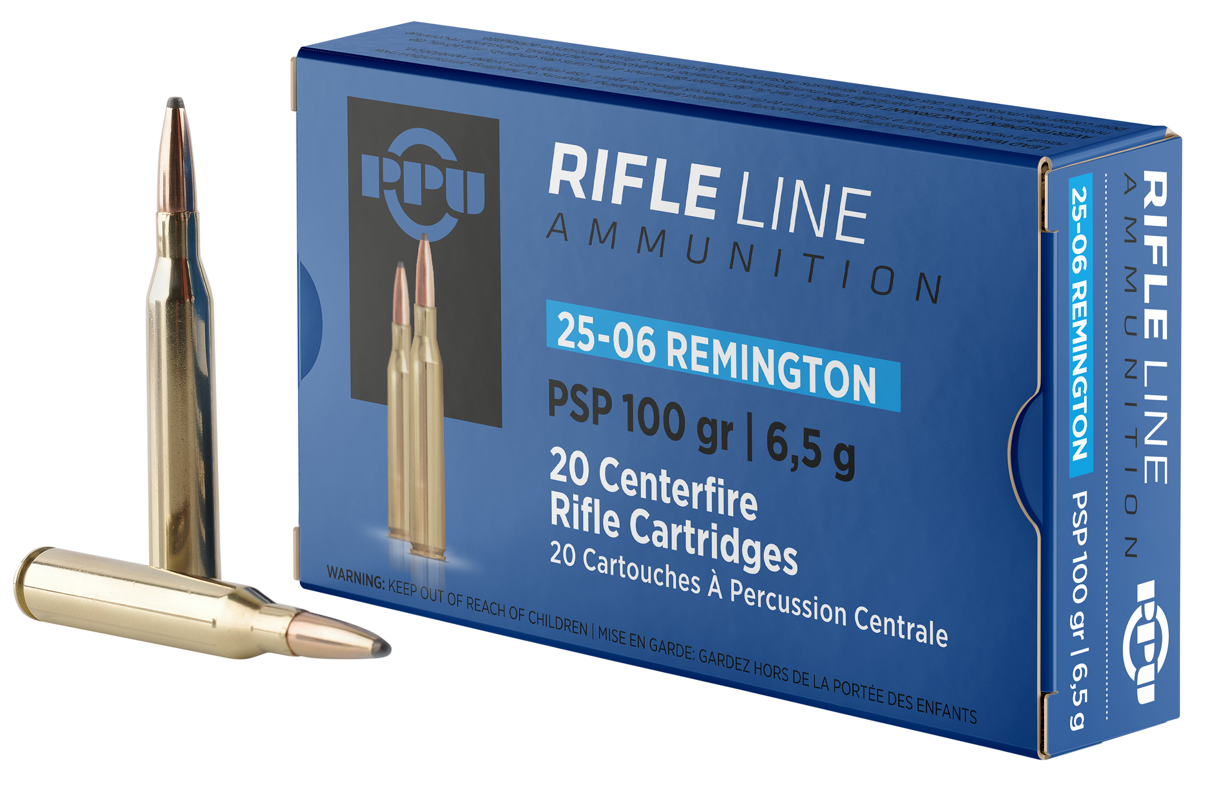 Prvi Partizan .25-06 Remington PP2506P Pointed Soft Point PSP 100 Grain