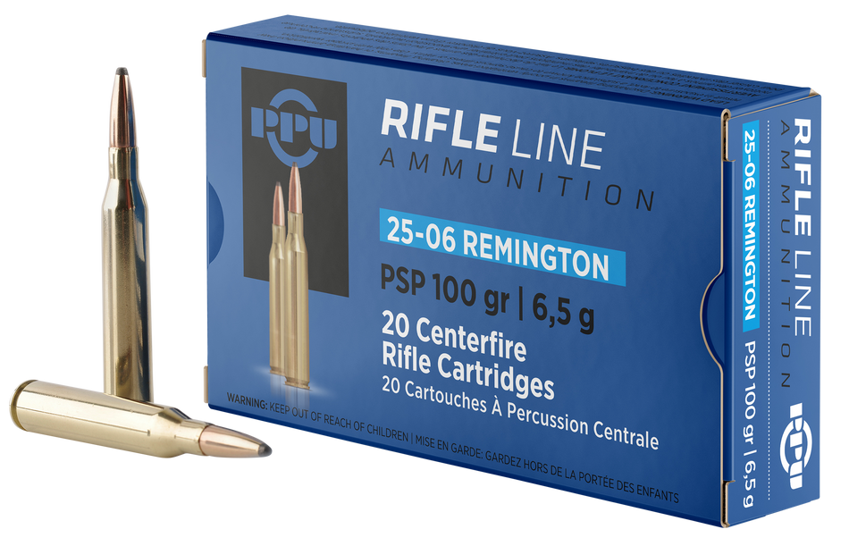 Prvi Partizan .25-06 Remington PP2506P Pointed Soft Point PSP 100 Grain