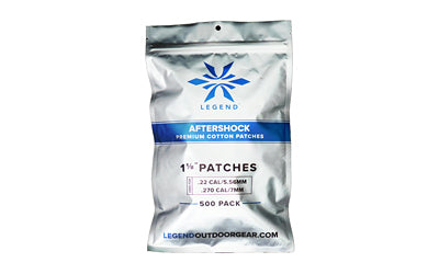 Legend Aftershock Premium Cotton Flannel Patches, 1 1/8-Inch, 500-Pack AS-CP-118-500