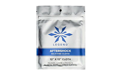 Legend Aftershock Silicon Cleaning Cloth 12"x12" Black 100% Cotton Flannel AS-SC-12