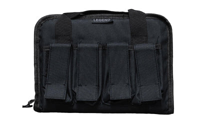 Legend Outdoor Gear PEG100-BK Pegasus Tactical Pistol Case, Black, 12.5"x8" Polyester