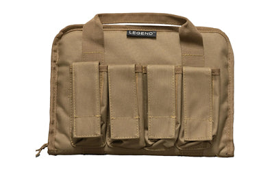 Legend Outdoor Gear PEG100-DE Pegasus Tactical Pistol Case, Dark Earth, 12.5"x8" Polyester