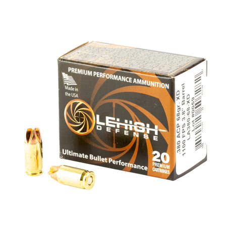 Lehigh Defense .380 ACP/Auto LA38068XD Xtreme Defense Fluid Transfer Monolithic 68 Grain