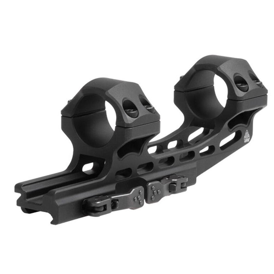 Leapers 1-Piece UTG ACCU-SYNC Quick Release Cantilever Mount 1" High 50mm Offset Black