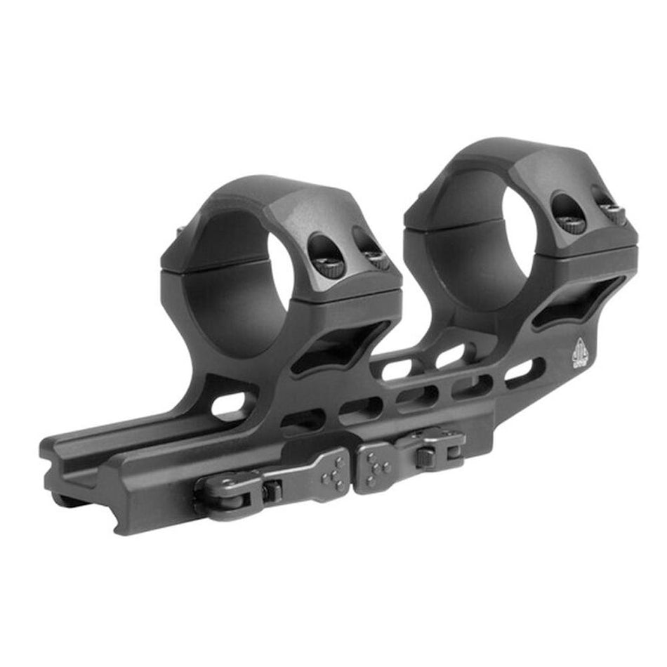 Leapers UTG ACCU-SYNC Quick Release 30mm High Cantilever Mount 34mm Offset Black
