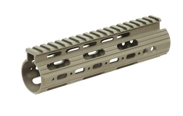 UTG Pro AR-15 7 Inch Super Slim Free-Float M-LOK Handguard FDE