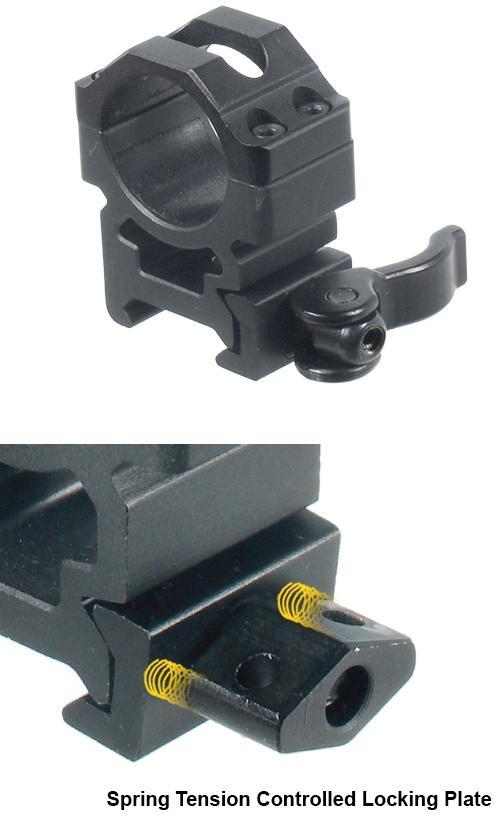 UTG Leapers Max Strength LE Grade 2-Piece Picatinny Rings 1" Medium 22mm
