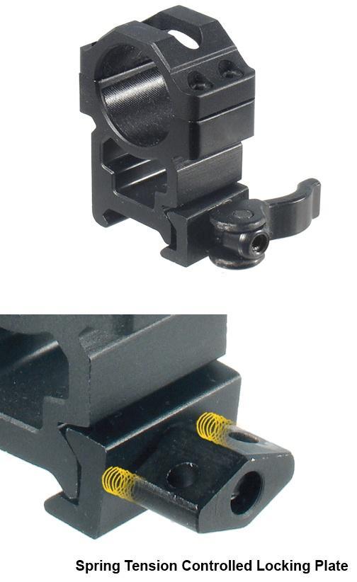 UTG Leapers Max Strength LE Grade 2-Piece Picatinny Rings 1" High 22mm