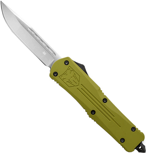 CobraTec FS3 Large OTF Knife OD Green Fang 3.5" D2 Drop Point Blade