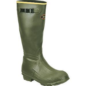 LaCrosse Burly 18-Inch Waterproof Men's Rubber Boot Green Size 11