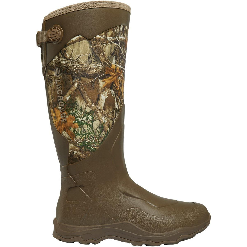 LaCrosse Alpha Agility 17 Inch Realtree Edge Rubber Neoprene Boot Sz 8
