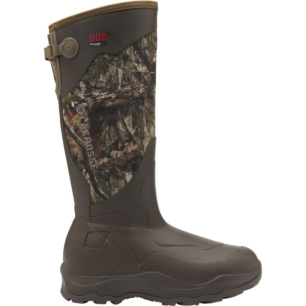 LaCrosse Alpha Agility 17'' 800G Insulated Rubber Boot Mossy Oak Country DNA Sz 8