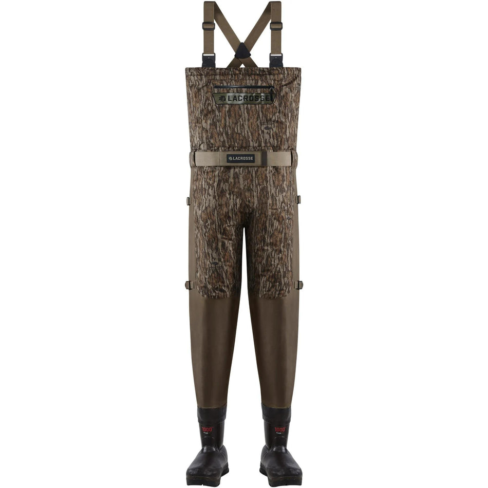 LaCrosse Alpha Swampfox Drop Top Breathable Insulated Waders Mossy Oak 1000G Sz 8