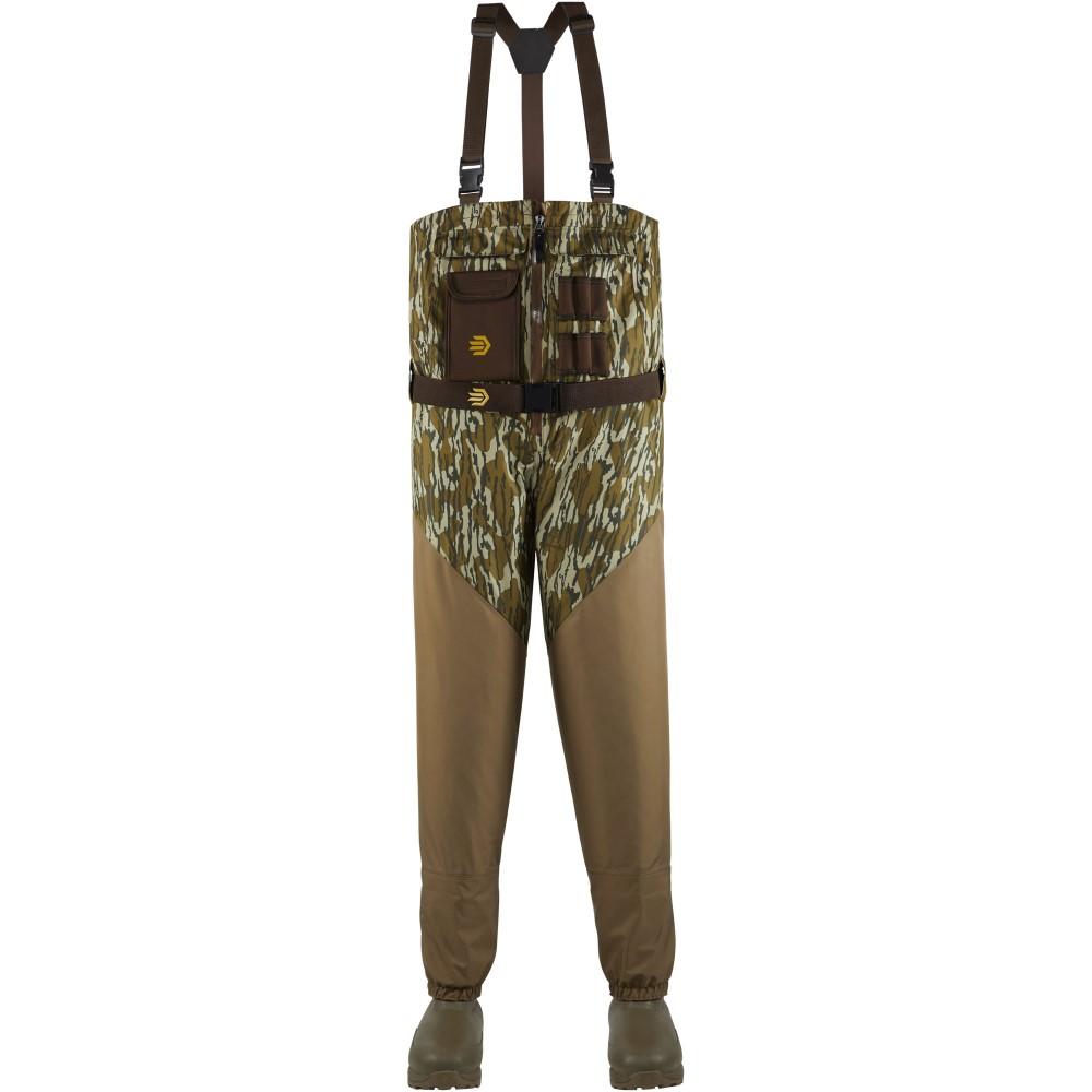 LaCrosse Alpha Agility Select Front Zip Waders Mossy Oak Bottomland Men's Size 9