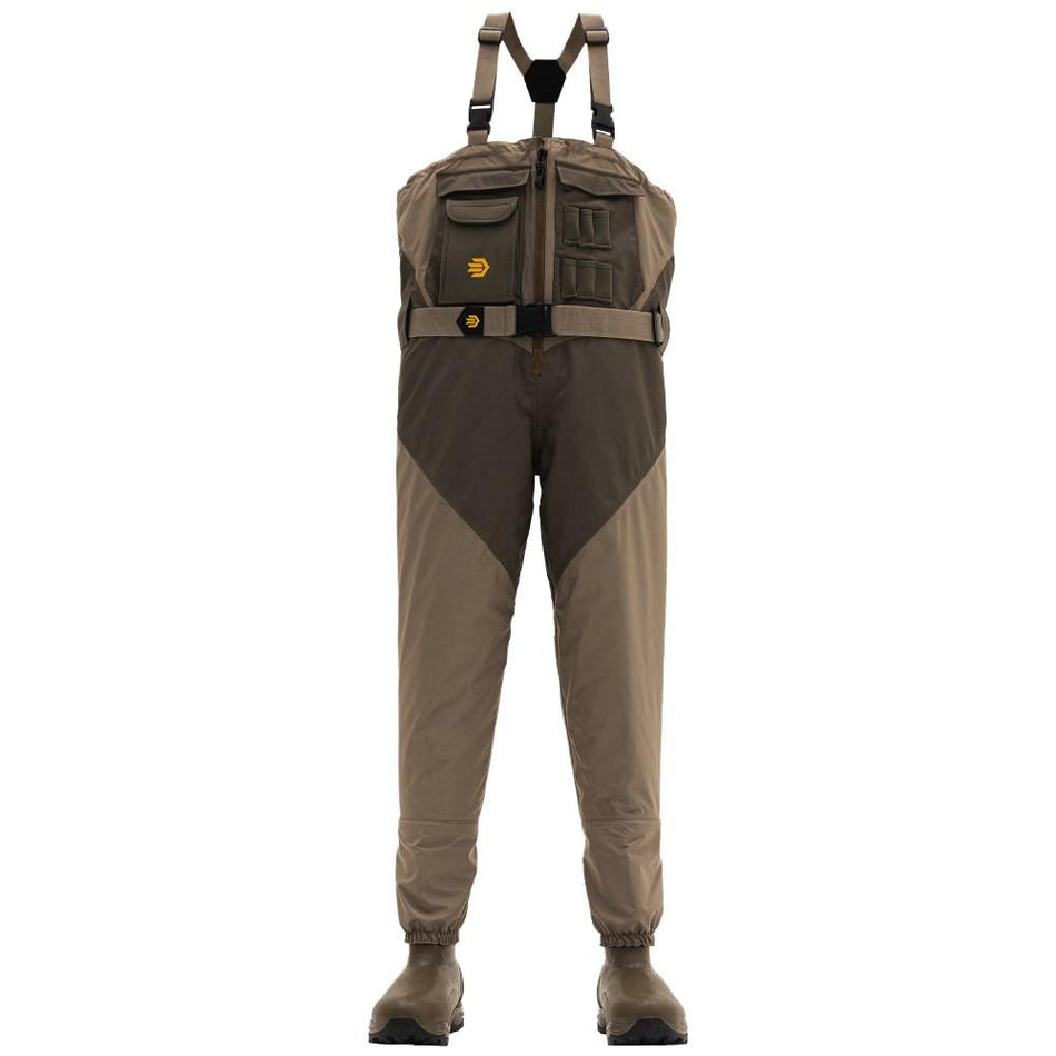 LaCrosse Alpha Agility Select Front Zip Waders Brown 1600G Sz 8