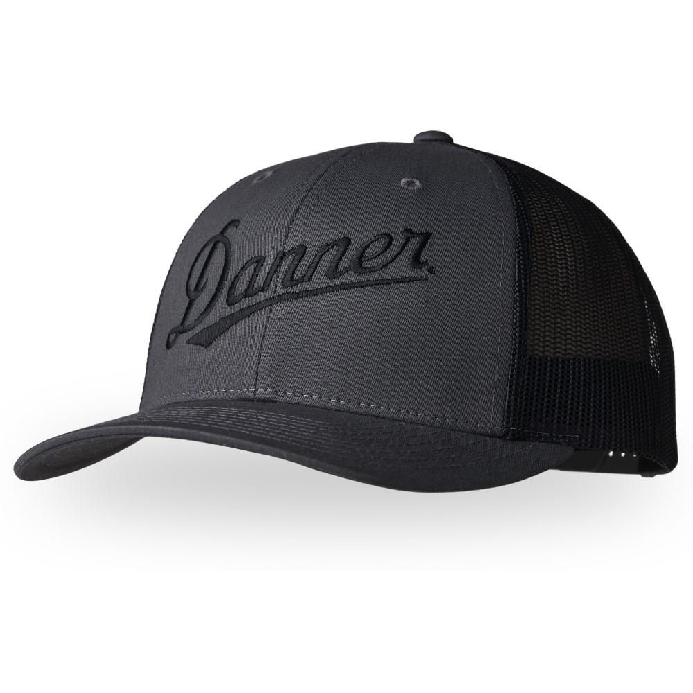 Danner Black Embroidered Adjustable Trucker Cap