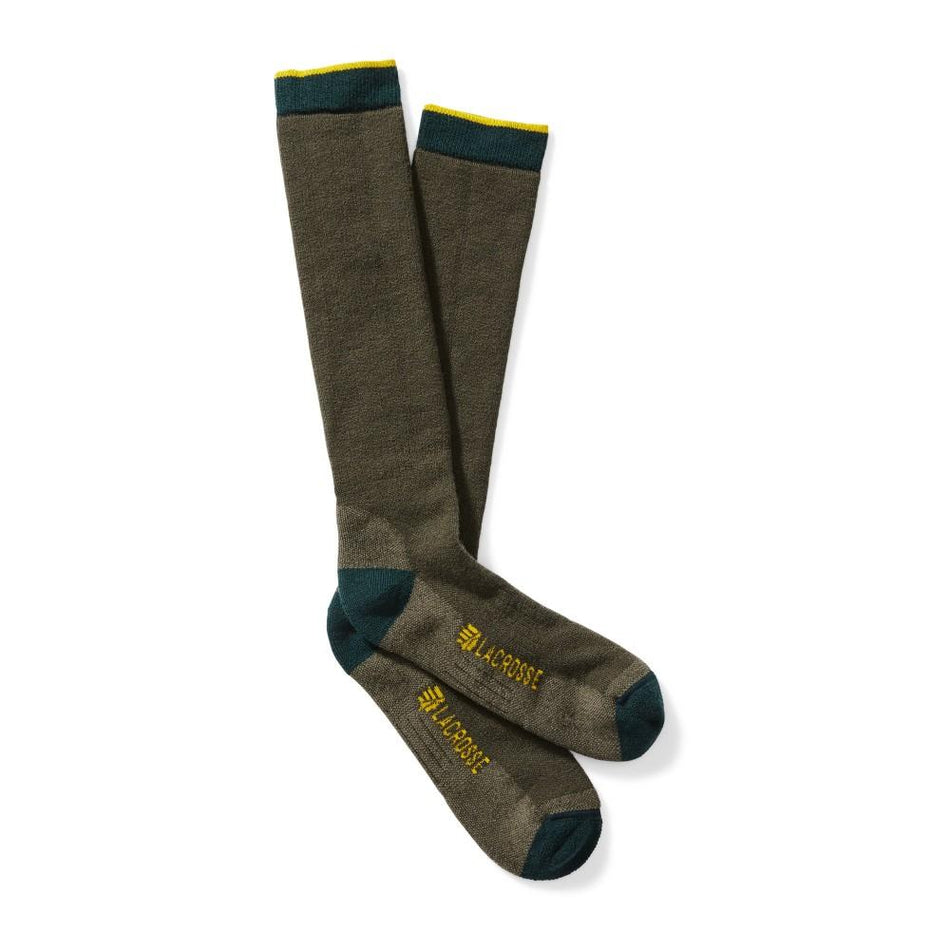 LaCrosse Men's Merino Wool Midweight OTC Sock OD Green Size M