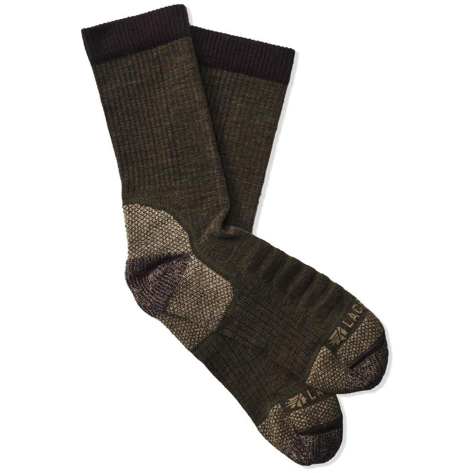 LaCrosse CuTEC Copper Lightweight Crew Sock Olive M