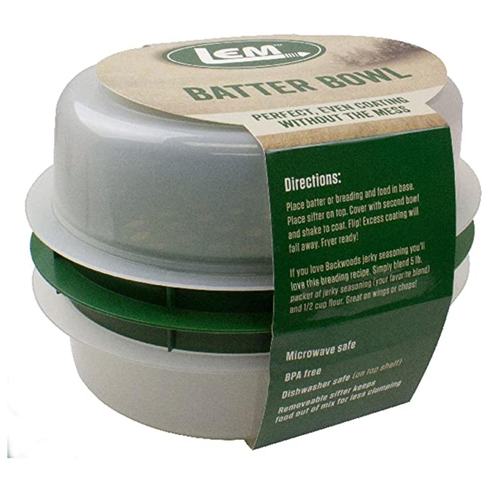 LEM Batter Bowl with Locking Lid for Breading
