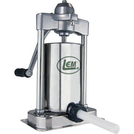LEM Mighty Bite Vertical Sausage Stuffer 15-Pound Stainless Steel Cylinder
