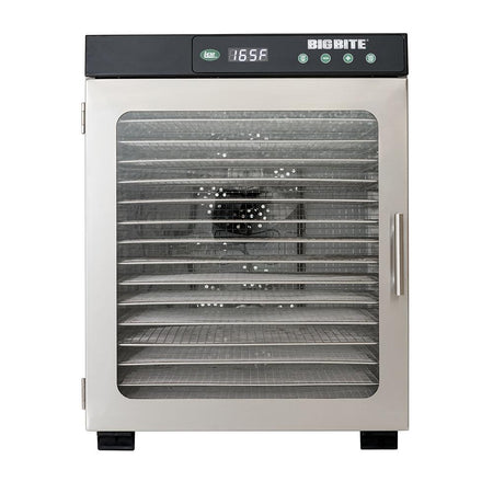 LEM BigBite Stainless Steel 16-Tray Large-Capacity Dehydrator