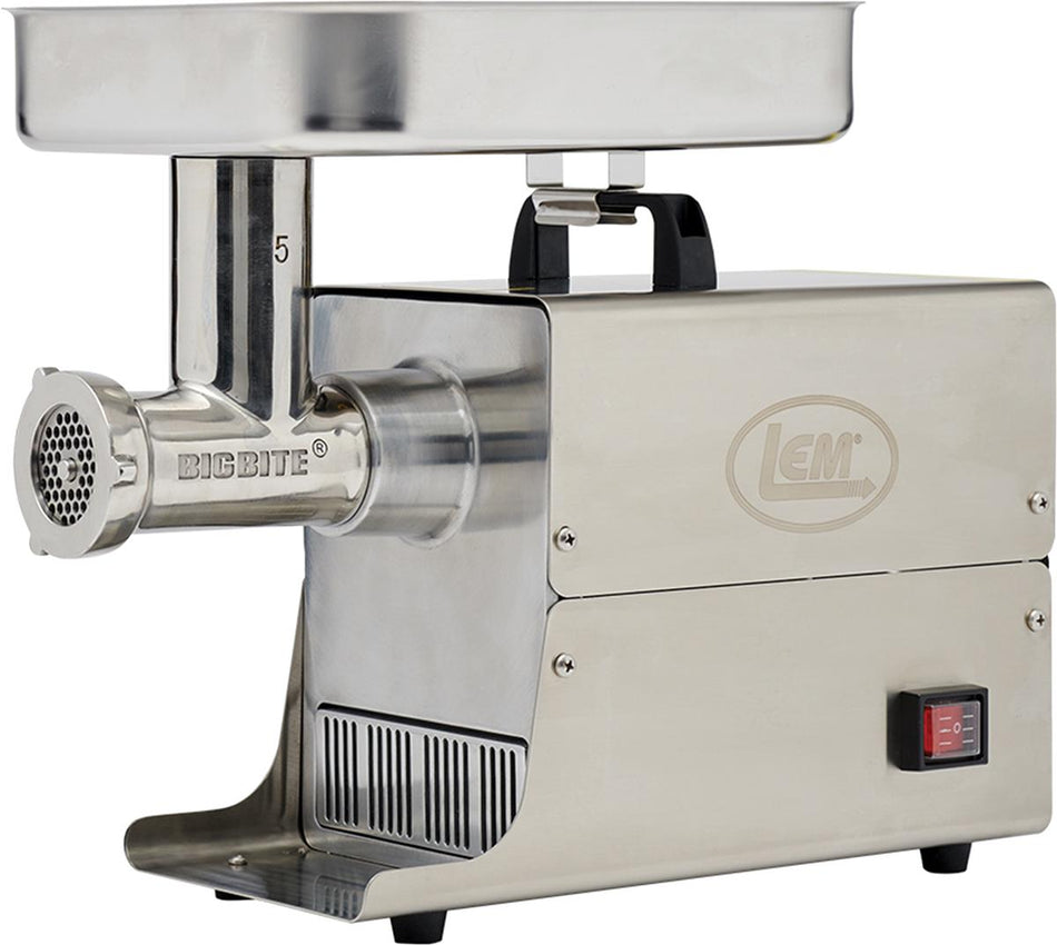 LEM #5 Big Bite 0.35 HP Stainless Steel Electric Grinder