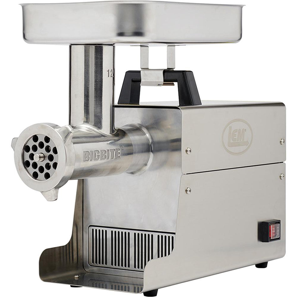 LEM #12 Big Bite 0.75 HP Stainless Steel Electric Grinder