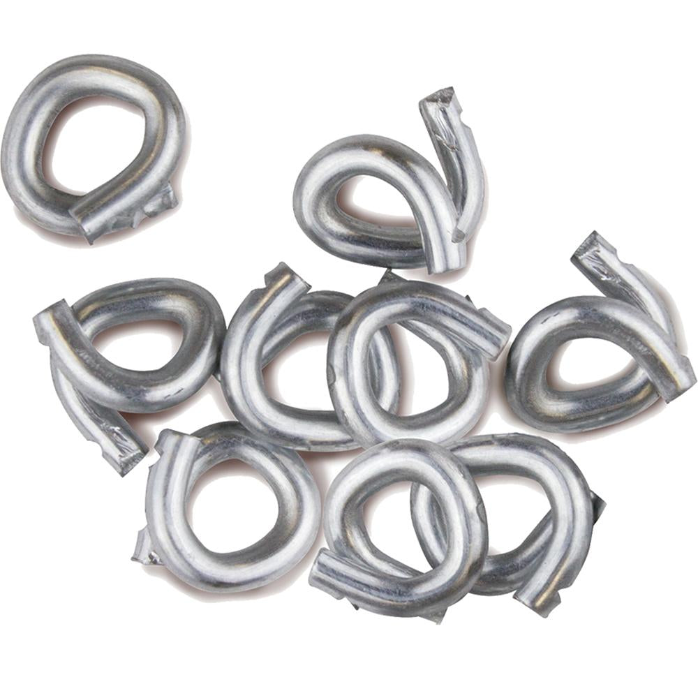 LEM 3/8" Hog Rings - 100 Pack for Meat Bags and Sausage Casings