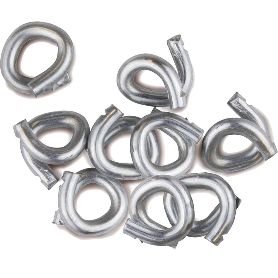 LEM 3/8" Hog Rings - 100 Pack for Meat Bags and Sausage Casings