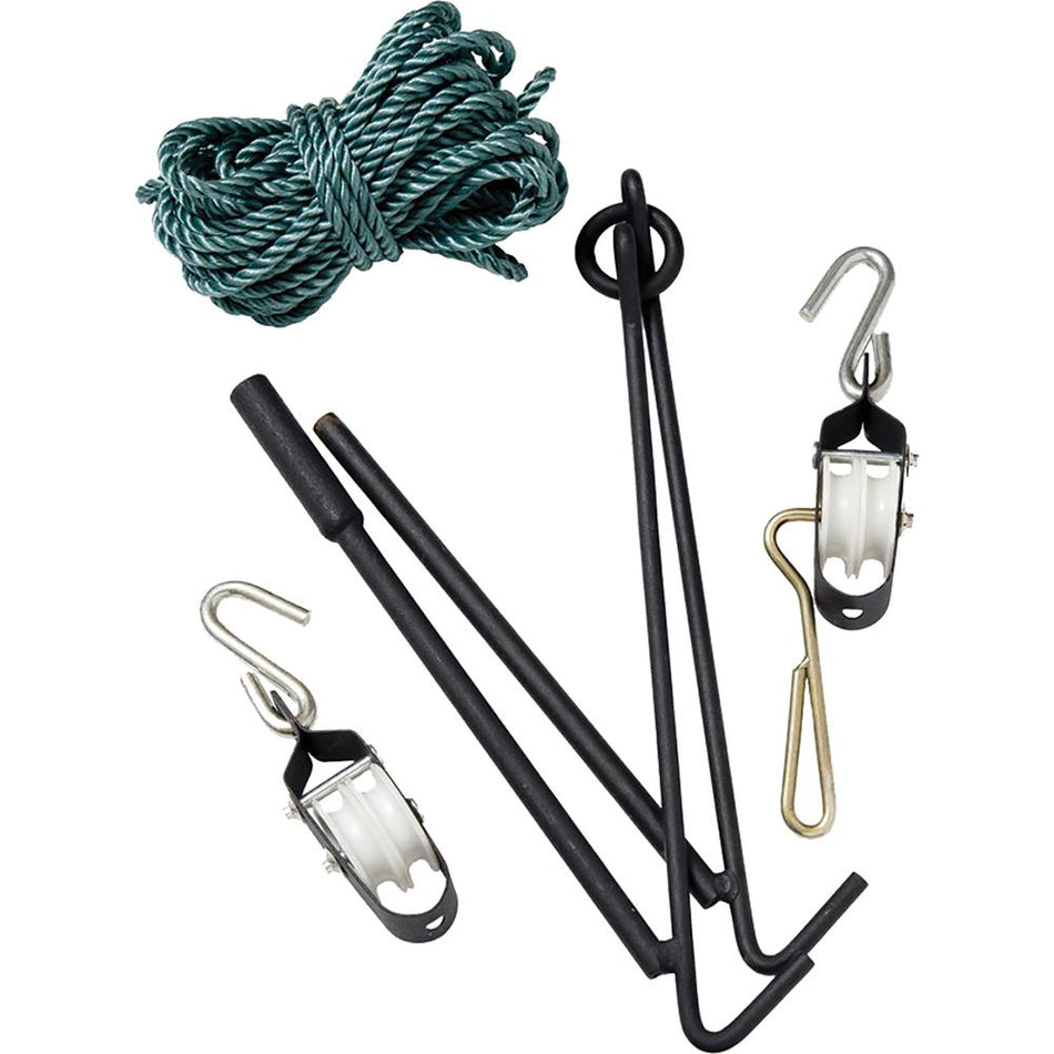LEM Products Compact Gambrel and Pulley Rope Hoist System