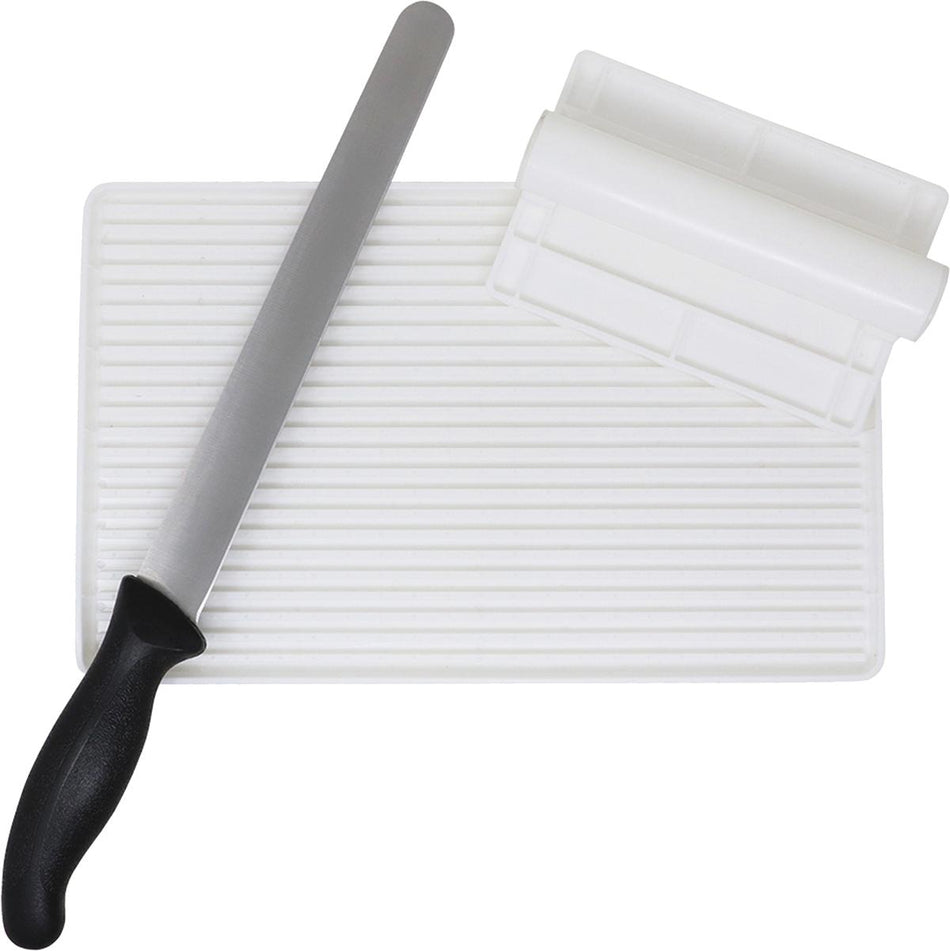 LEM Jerky Board with Knife and Grip Mat Set